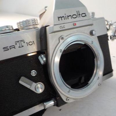 " Vintage Minolta 35 mm. SRT-101 Camera".