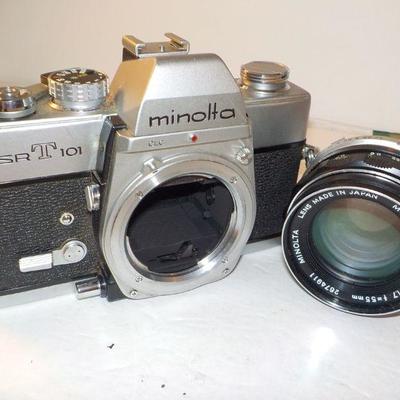 " Vintage Minolta 35 mm. SRT-101 Camera".