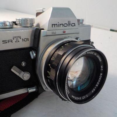 " Vintage Minolta 35 mm. SRT-101 Camera".
