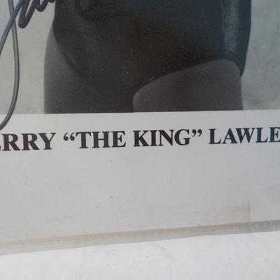 " Pro Wrestler Jerry The King Lawler" signed autograph.
