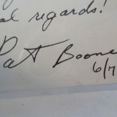 " Signed Autograph of Pat Boone and Family". 