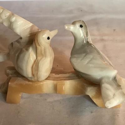 Lot #63 Carved Marble Doves