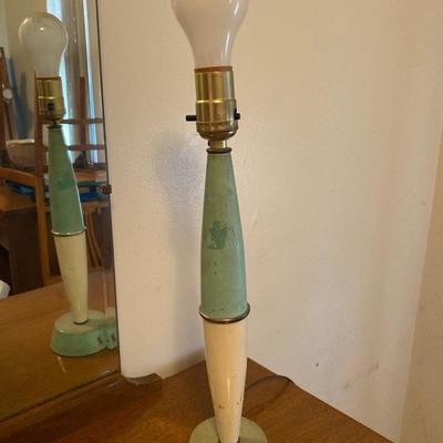 Vintage Blue and White Table Lamp