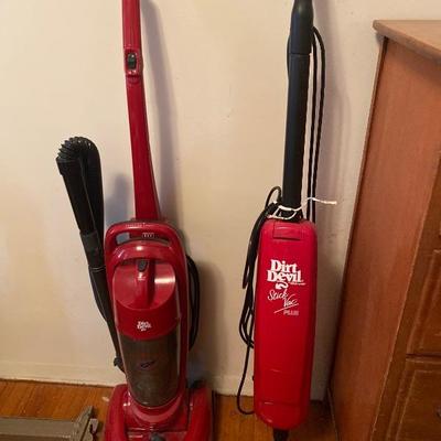 Pair of Dirt Devil Vacuums