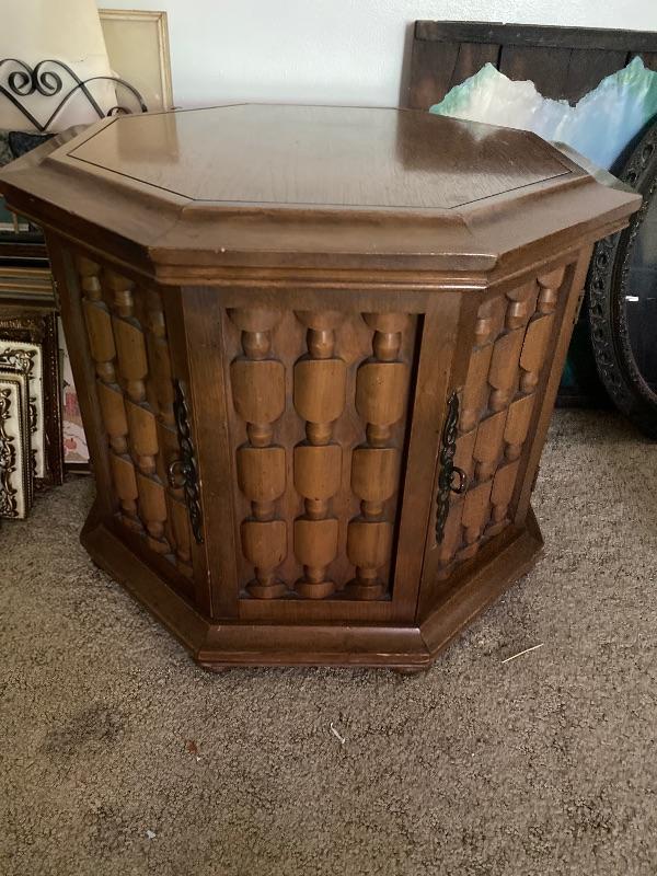 Vintage Octagon Side Table