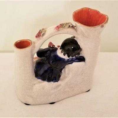 Lot #159  Antique Staffordshire Spill Vase - 19th Century