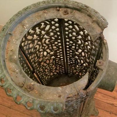 Lot #162  Cast Iron Stove Cover - very heavy
