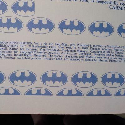 1 ST. Edition of Batman Series Collectors Edition.
