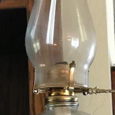Wrought Iron Hanging Oil Lamp