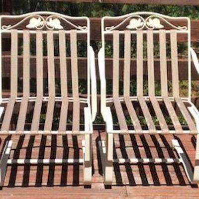 Lot Of Four Vintage Patio Chairs