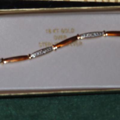 18K Gold over Sterling bracelet