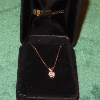 925 Solitare Necklace