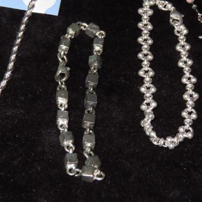 Silver tone Braclet Lot