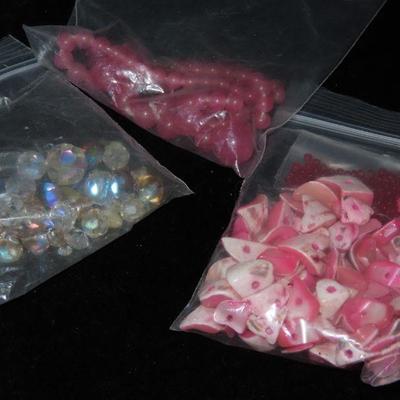 Crystal and Pink Beads