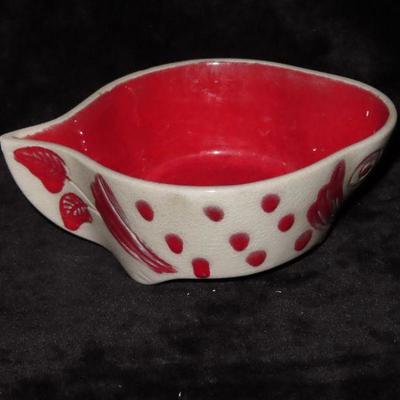 Red Ceramic Bowl