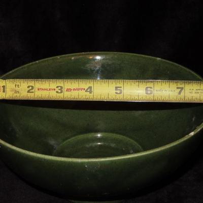 Large VINTAGE Green Bowl