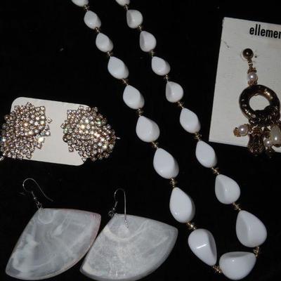 White Jewelry Lot