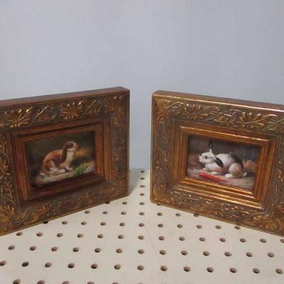 Lot 113 - Framed Bunny Rabbit Pictures