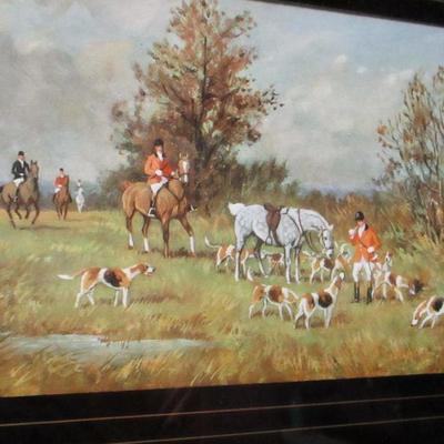 Lot 114 - Framed Hunting Pictures