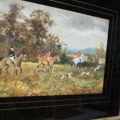 Lot 114 - Framed Hunting Pictures