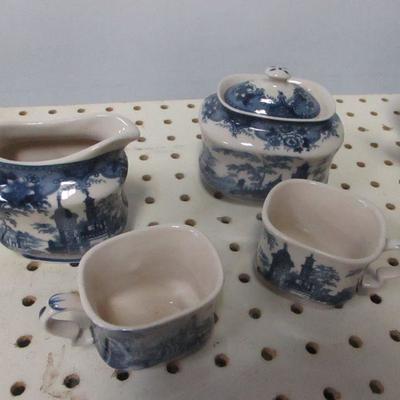 Lot 117 - Blue & White Madison Bay Company Chinaware