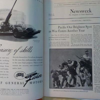 ' Real Issue of Newsweek 1943 WW2 story Of Hitler's Rein of Terror".