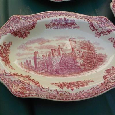 4 Candy Dishes " Old British Castles/ Johnson Bros.".