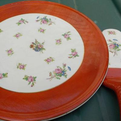 " vintage Japanese Cake serving dish and server".