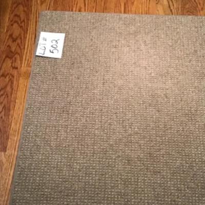 502:  5â€™ x 8â€™ Area Tan Berber Style Rug 