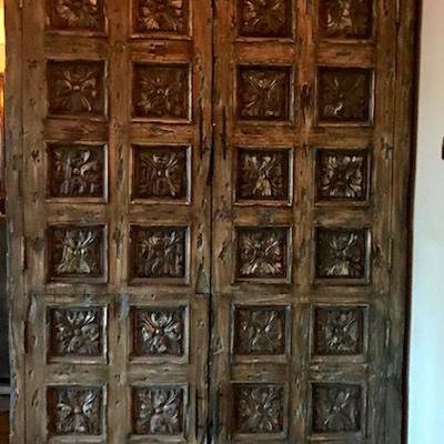 Rustic Four Door Cabinet