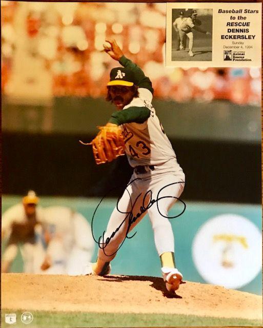 Oakland A's Pitcher Dennis Eckersley Autographed Photo