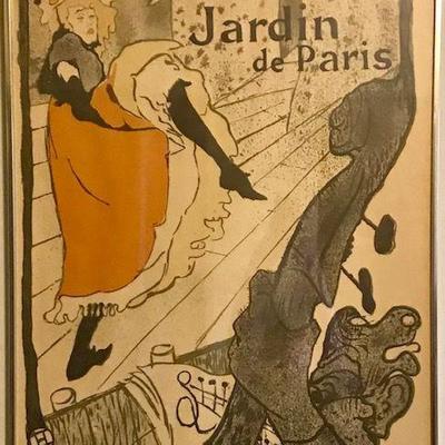 Lautrec Jane Avril Jardin de Paris Framed Print