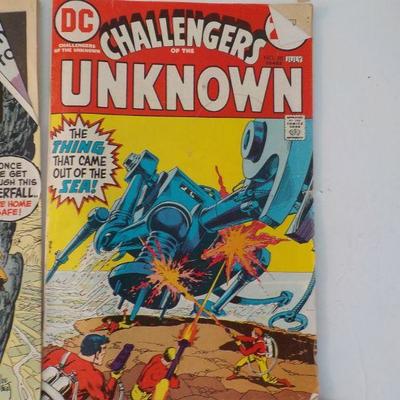 4 Great eary comic's "Fanastis  Four, Challengers Unknown, Crazy, Losers.