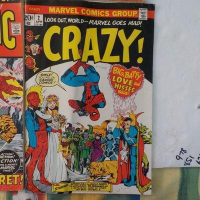 4 Great eary comic's "Fanastis  Four, Challengers Unknown, Crazy, Losers.