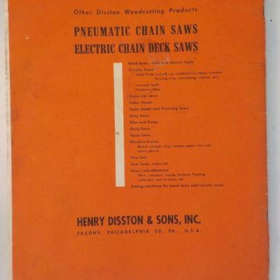1940's Book for Chair Saws " how to make money using chains.