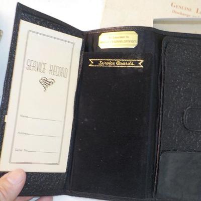 Leather holding case for WW2 service personnel.