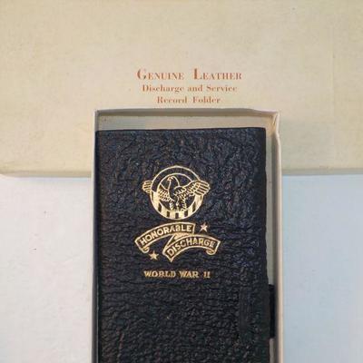 Leather holding case for WW2 service personnel.
