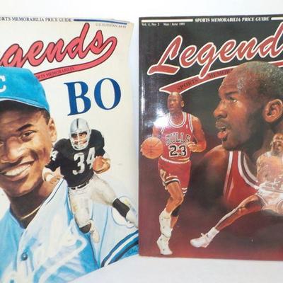 Full Magazines of Legends, Bo Jackson and Michael Jordan.