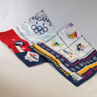 Pair of Olympic Neckerchiefs 
