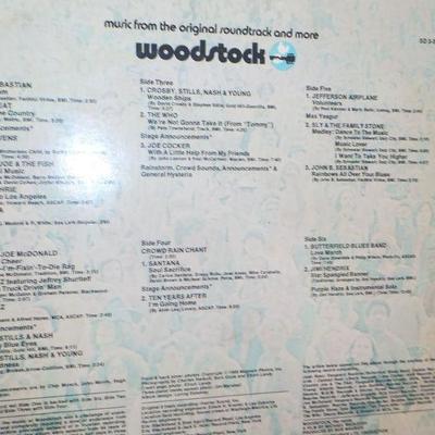 Original "Woodstock" -3 record LP and cover .