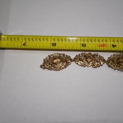 Filigree Gold Tone Bracelet 