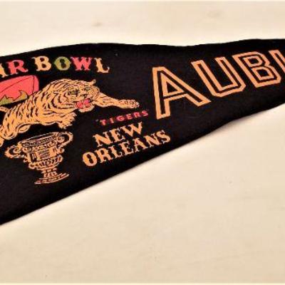 Lot #176  Vintage Felt Sugar Bowl Pennant - New Orleans - Auburn