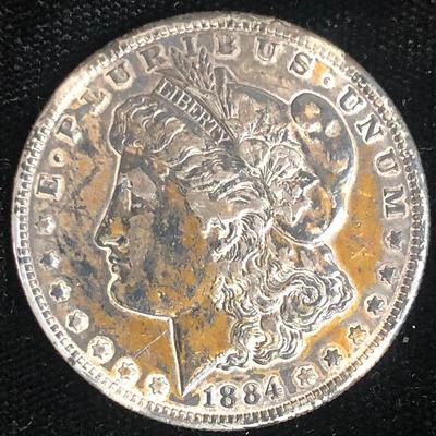 1884 'S' Morgan Silver Dollar $1 KEY DATE !!!