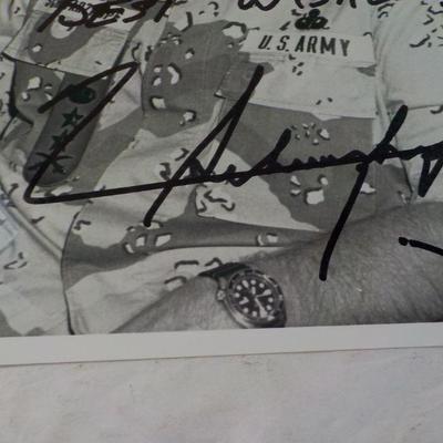 " Signed Autograph by General Schwarzkopf "