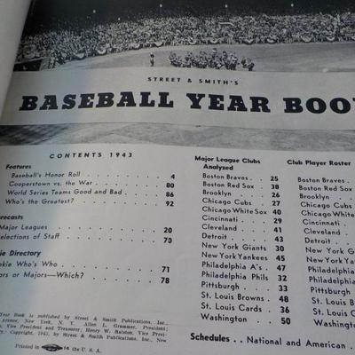 2- " Street and Smithe Baseball Year Books 1942 and 43"