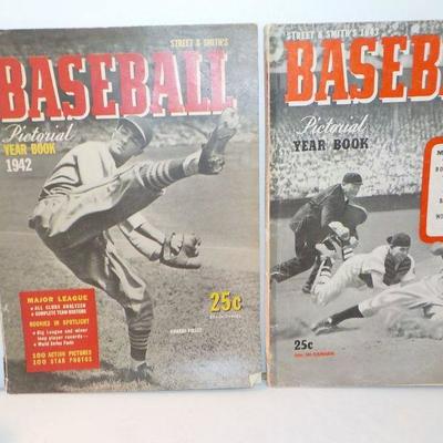 2- " Street and Smithe Baseball Year Books 1942 and 43"