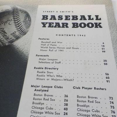 2- " Street and Smithe Baseball Year Books 1942 and 43"