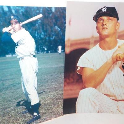 " 2 Professional made 8 x 10's Joe DiMaggio and Roger Maris".