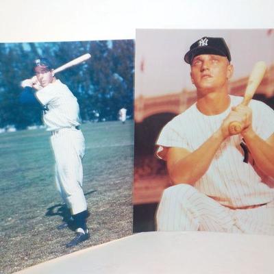 " 2 Professional made 8 x 10's Joe DiMaggio and Roger Maris".