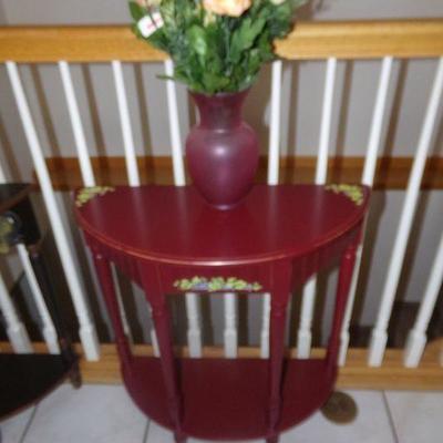LOT 11 TWO TIER HALF MOON SIDE TABLE